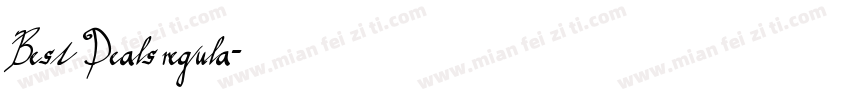 Best Deals regula字体转换
